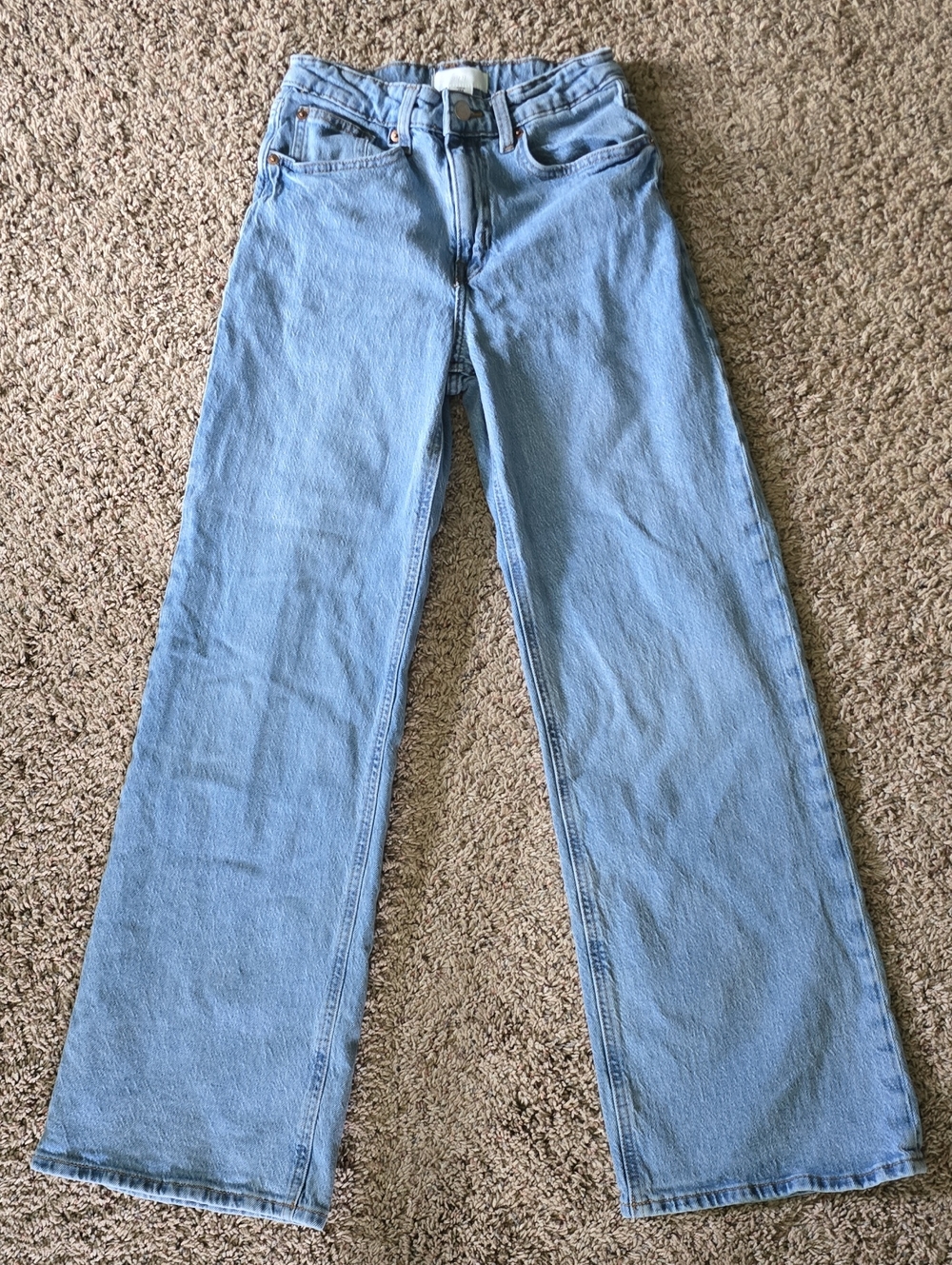 H&M Light Blue Wide-Leg Jeans